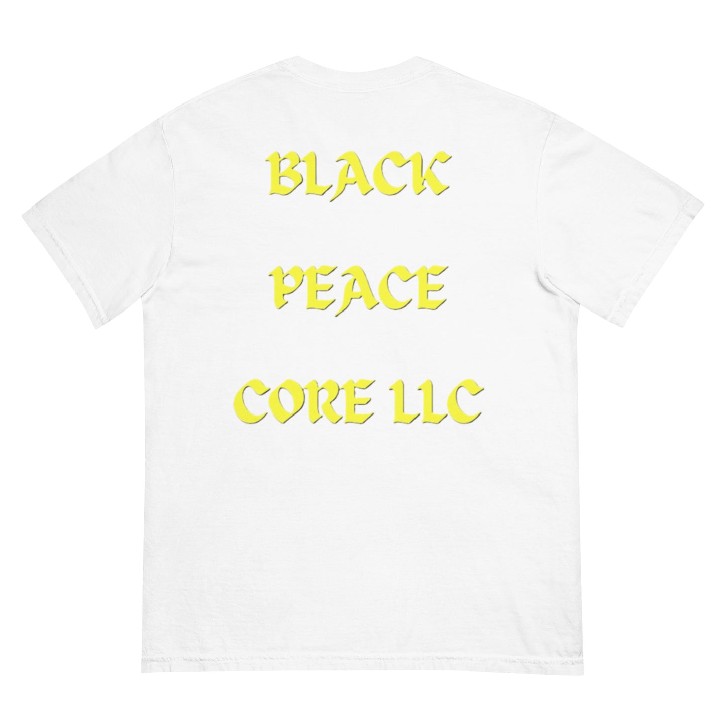 “DEUCES” Black/Yellow heavyweight t-shirt