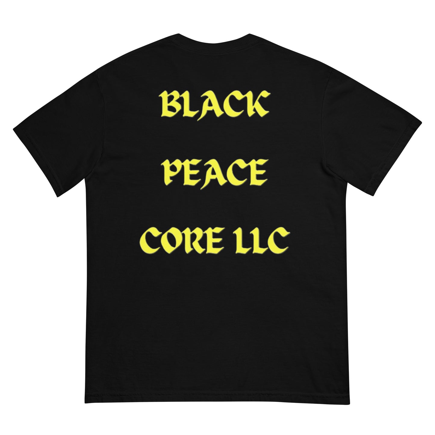 “DEUCES” Black/Yellow heavyweight t-shirt