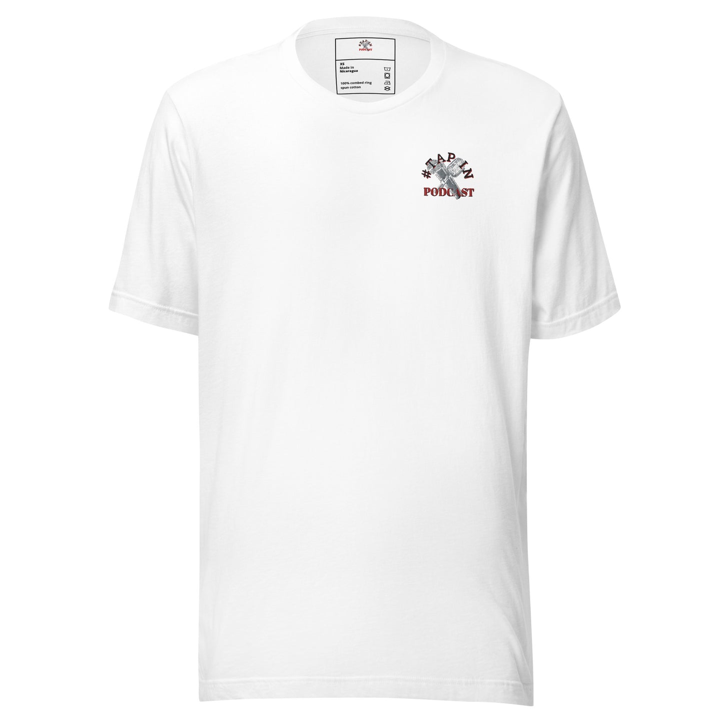 #TAPIN Podcast embroidery Tee